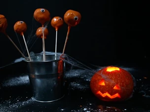 Cake pops de abóbora