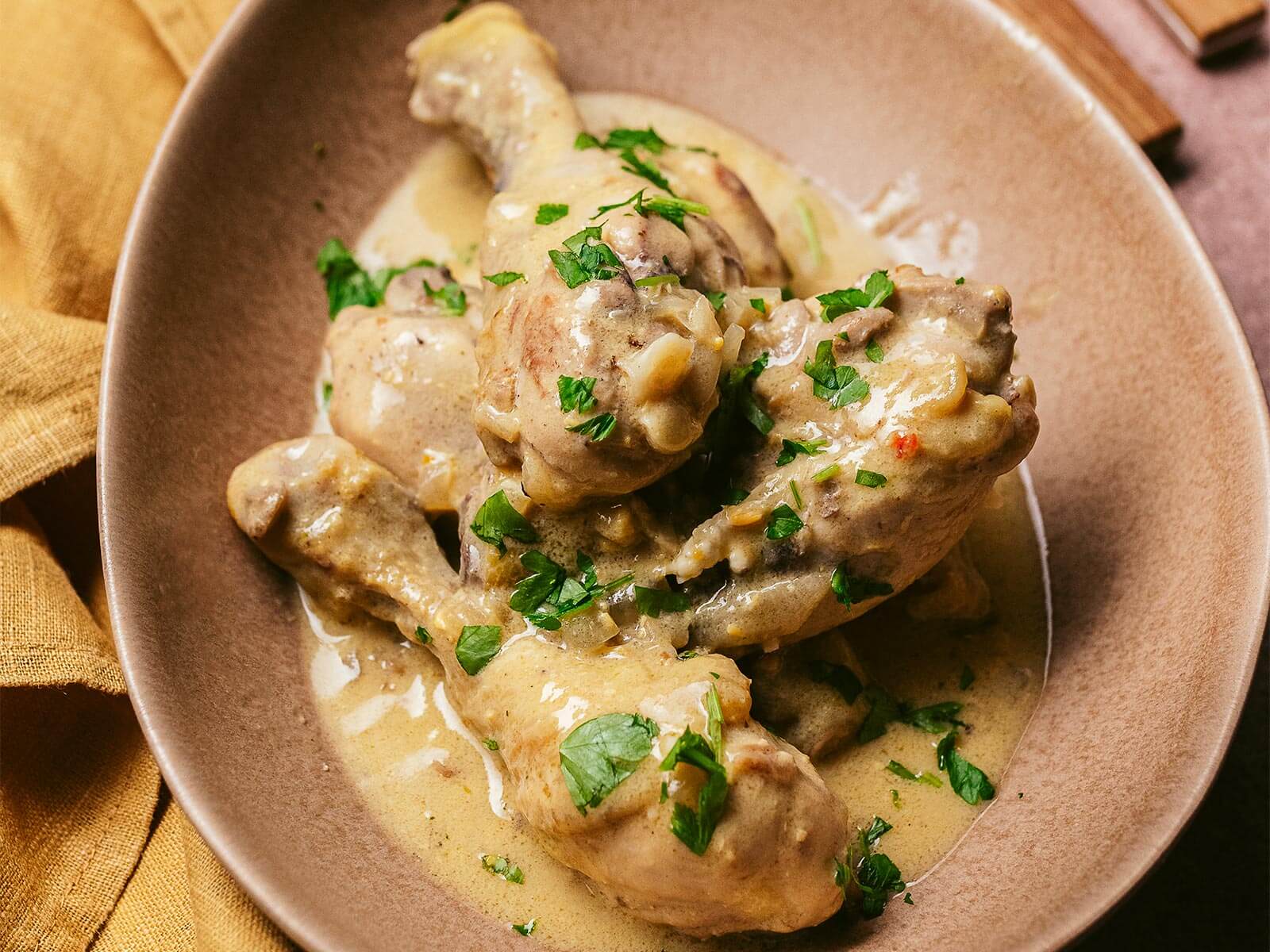 Fricassé de Frango à Portuguesa